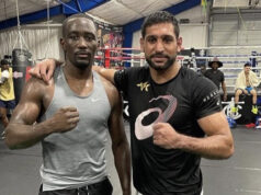 Amir Khan has been training with Terence Crawford in the lead-up to his fight with Kell Brook on February 19 Photo Credit: @amirkingkhan Instagram
