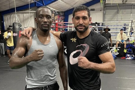 Amir Khan has been training with Terence Crawford in the lead-up to his fight with Kell Brook on February 19 Photo Credit: @amirkingkhan Instagram
