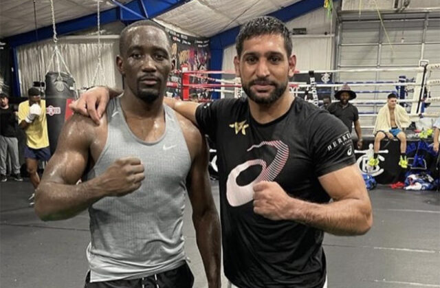Amir Khan has been training with Terence Crawford in the lead-up to his fight with Kell Brook on February 19 Photo Credit: @amirkingkhan Instagram