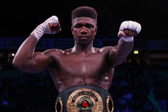 Lerrone Richards became IBO super middleweight champion in December Photo Credit: Mark Robinson/Matchroom Boxing