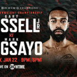 Gary Russell Jr defends his WBC featherweight world title against Mark Magsayo in Atlantic City on Saturday night
