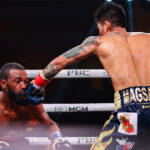 Mark Magsayo ended Gary Russell Jr’s 7 yer reign as featherweight champion last night in New Jersey. Photo Credit: Showtime Boxing (Twitter).