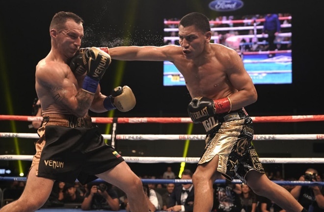 Ortiz Jr stopped Kavaliauskas in August Photo Credit: Kevin Estrada/Golden Boy Promotions