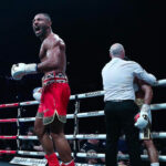 It all came to a close in the sixth as the referee called the contest off declaring Kell Brook the winner. Photo Credit: Boxxer.