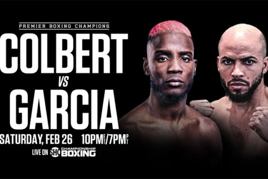 Chris Colbert clashes with Hector Luis Garcia in Las Vegas this Saturday night