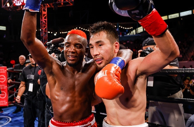 Colbert overcame Nyambayar in July Photo Credit: Esther Lin/SHOWTIME