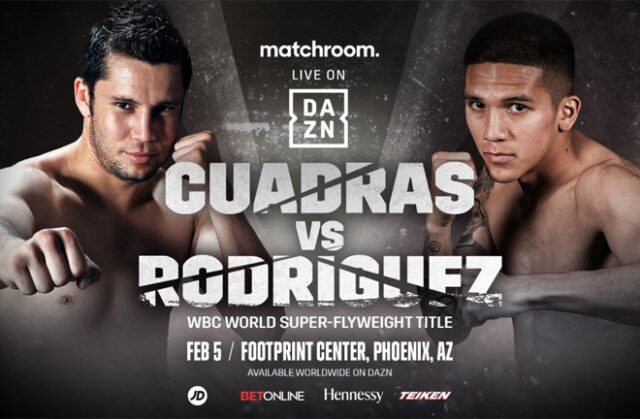 Carlos Cuadras faces Jesse Rodriguez for the vacant WBC super flyweight title in Phoenix on Saturday night Photo Credit: Matchroom Boxing