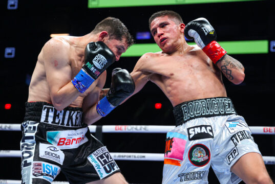 A new star in boxing emerged last night as the WBC World Super Flyweight title was claimed by Jesse Rodriguez who defeated Carlos Cuadras. Photo Credit: DAZN Boxing (Twitter).