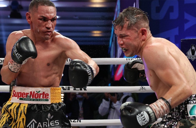 Estrada was halted by Cuadras in October 2020 Photo Credit: Ed Mulholland/Matchroom Boxing