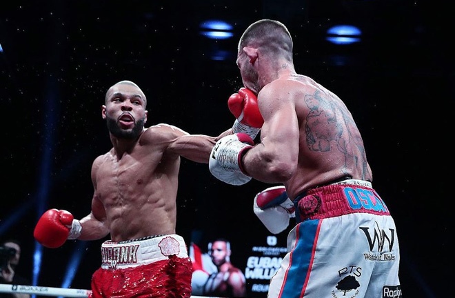 Chris Eubank Jr settled his rivalry with Liam Williams with a unanimous decision win in Cardiff Photo Credit: Lawrence Lustig / BOXXER