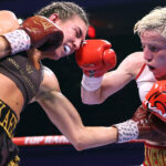 Mayer became unified champion with victory over Hamadouche Photo Credit: Mikey Williams / Top Rank via Getty Images