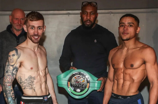 Marcel Braithwaite takes on Scott Allan for the vacant WBC International super flyweight title on Saturday Photo Credit: @blackflashpromotions Instagram