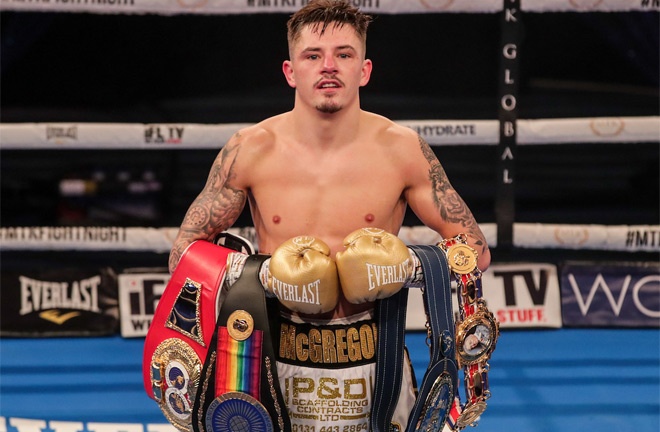 Lee McGregor currently holds the British, Commonwealth and European bantamweight titles Photo Credit: MTK Global