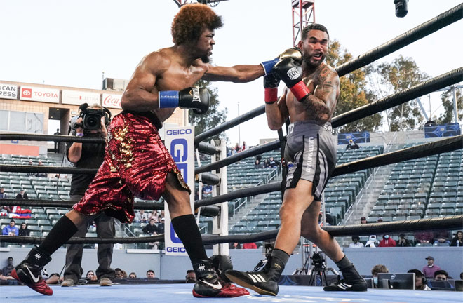 Russell stopped Santiago in May Photo Credit: Sean Michael Ham/TGB Promotions