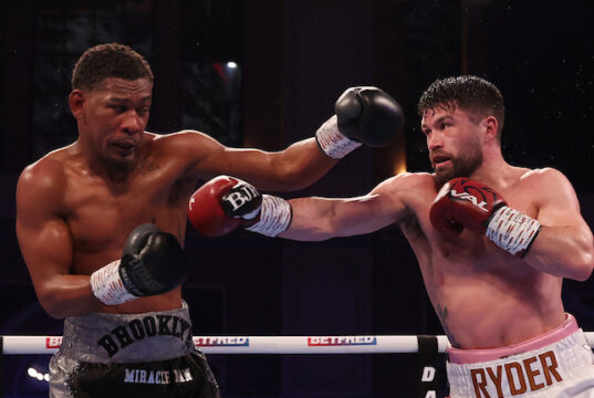 John Ryder beat Daniel Jacobs by split decision in London on Saturday night Photo Credit: Mark Robinson/Matchroom Boxing
