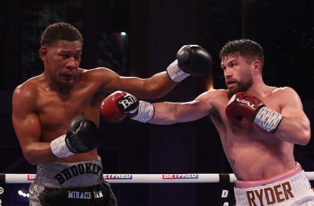 John Ryder beat Daniel Jacobs by split decision in London on Saturday night Photo Credit: Mark Robinson/Matchroom Boxing