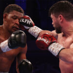 Ryder forced his way back into the contest Photo Credit: Mark Robinson/Matchroom Boxing