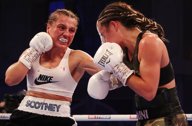 Scotney battled past Guanini Photo Credit: Mark Robinson/Matchroom Boxing