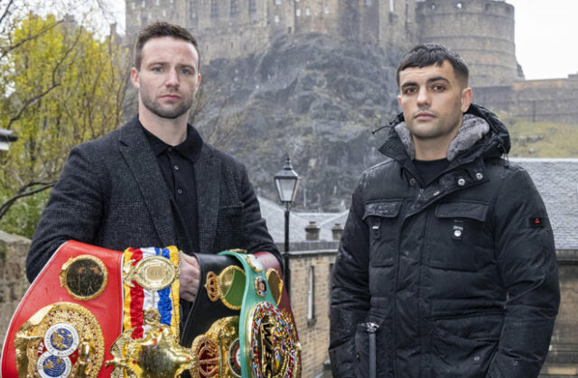 Josh Taylor defends his undisputed super lightweight crown against Jack Catterall in Glasgow on Saturday night Photo Credit: Boxxer / Robert Perry