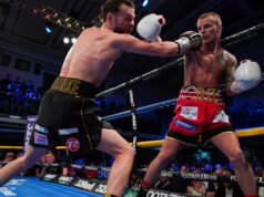 Marc Leach Defeats Chris Bourke Via UD At York Hall To Win The British Super-Bantanweight Title. Photo Credit: Queensberry Promotions / Frank Warren / Stephen Dunkley.
