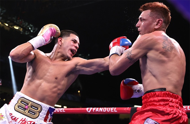 Berlanga climbed off the canvas to beat Coceres in October Photo Credit: Mikey Williams/Top Rank