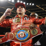 Berlanga retained his WBO NABO super middleweight title with victory over Rolls Photo Credit: Mikey Williams/Top Rank via Getty Images