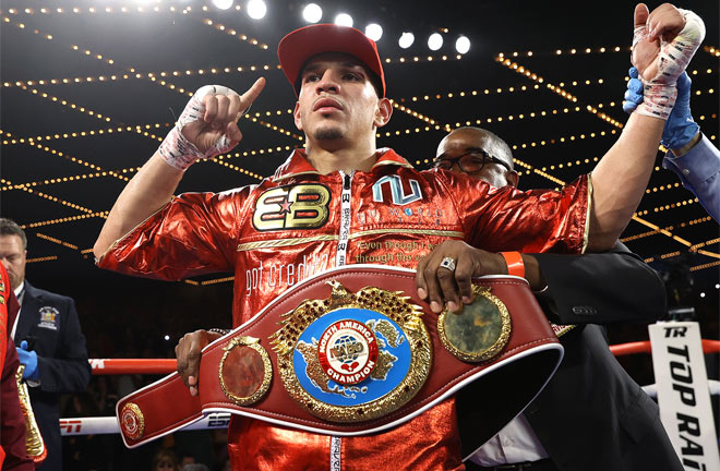 Berlanga retained his WBO NABO super middleweight title with victory over Rolls Photo Credit: Mikey Williams/Top Rank via Getty Images