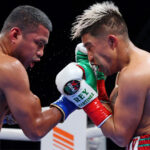 Roman Chocolatito Gonzalez outclassed Julio Cesar Martinez in San Diego last night. Photo Credit: Matchroom Boxing.