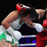 Harper saw off Abellaneda despite sustaining a cut Photo Credit: Mark Robinson/Matchroom Boxing