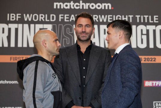 Kiko Martinez defends his IBF featherweight world title against Josh Warrington in a rematch on Saturday night in Leeds Photo Credit: Mark Robinson/Matchroom Boxing