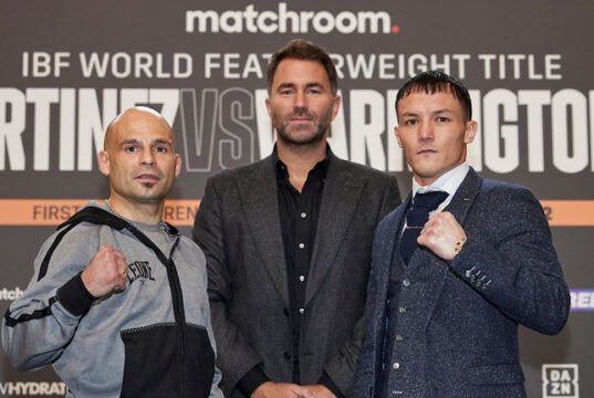 Kiko Martinez says he is confident he'll knockout Josh Warrington in their rematch on Saturday night Photo Credit: Mark Robinson/Matchroom Boxing