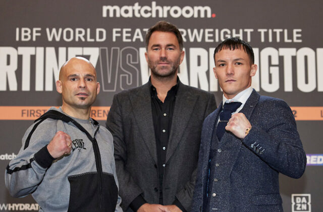 Kiko Martinez says he is confident he'll knockout Josh Warrington in their rematch on Saturday night Photo Credit: Mark Robinson/Matchroom Boxing