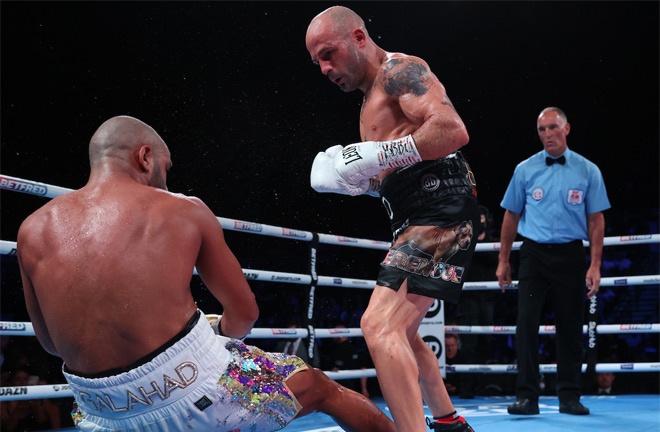 Martinez scored a stunning fourth round stoppage of Galahad in November Photo Credit: Mark Robinson/Matchroom Boxing