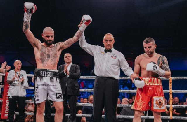 Lewis Ritson celebrates after beating Dejan Zlaticanin in Newcastle Photo Credit: Probellum