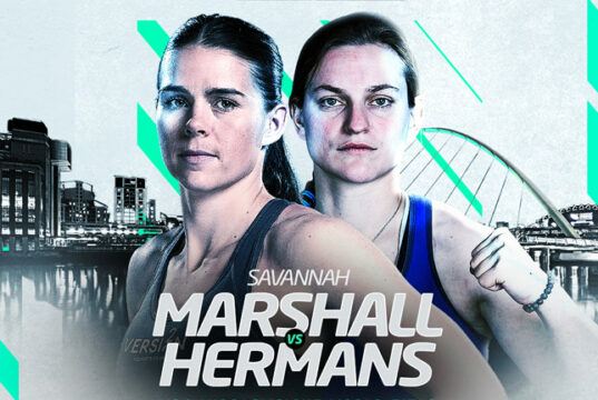 Savannah Marshall defends her WBO middleweight title against Femke Hermans on Saturday in Newcastle Photo Credit: BOXXER