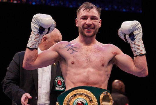 Maxi Hughes makes a maiden defence of his IBO lightweight crown against Ryan Walsh on Saturday night Photo Credit: Mark Robinson/Matchroom Boxing
