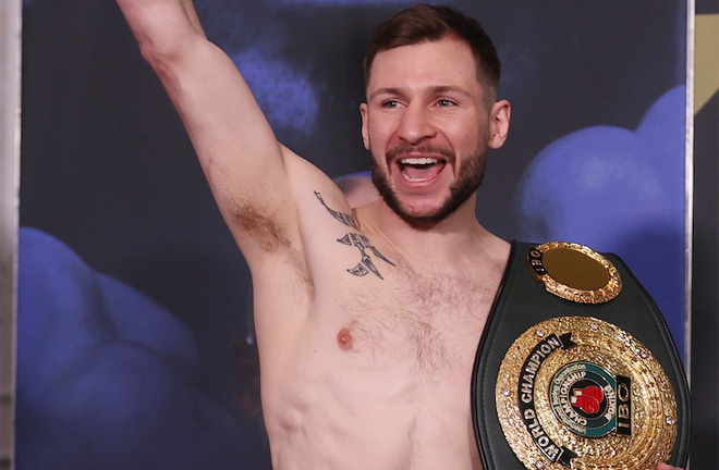 Hughes puts his IBO crown on the line Photo Credit: Mark Robinson/Matchroom Boxing