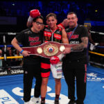 Dennis McCann collected the first belt of his professional career by winning the WBO World Youth bantamweight title after defeating Charles Tondo over eight tough rounds. Photo Credit: Queensberry Promotions / Frank Warren / Stephen Dunkley.