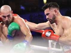 Jose Carlos Ramirez put himself back in the picture for a title shot with a win in Fresno, California last night over Jose Pedraza. Photo Credit: Mikey Williams / Top Rank Boxing