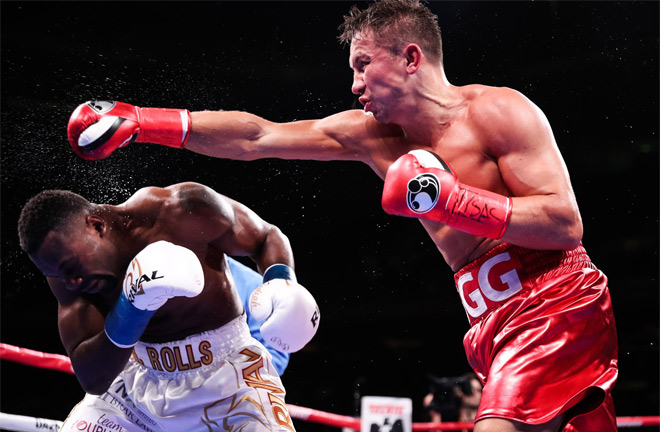 Rolls was stopped by Golovkin in 2019 Photo Credit: Amanda Westcott/DAZN