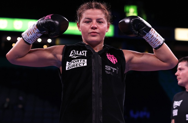 Ryan looks to extend her undefeated professional record Photo Credit: Mark Robinson/Matchroom Boxing