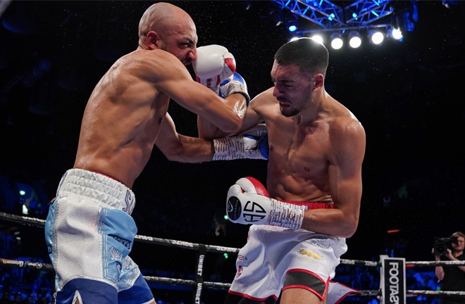 Sheeraz controversially stopped Skeete in December Photo Credit: Queensberry Promotions