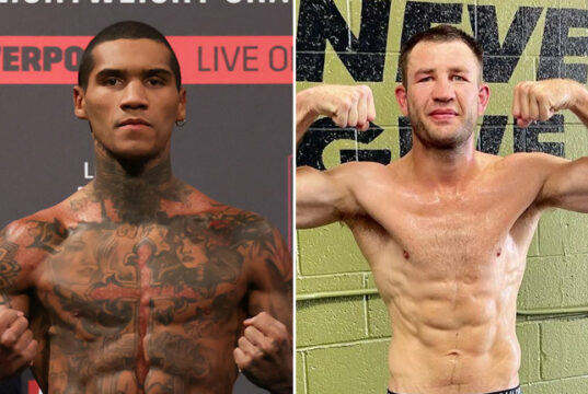 Conor Benn takes on Chris van Heerden in Manchester on Saturday Photo Credit: Mark Robinson/Matchroom Boxing/Instagram: @chrisvanheerden001