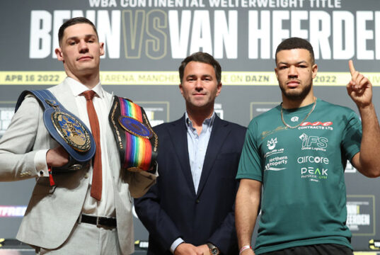 Chris Billam-Smith faces Tommy McCarthy in a rematch on Saturday Photo Credit: Mark Robinson/Matchroom Boxing