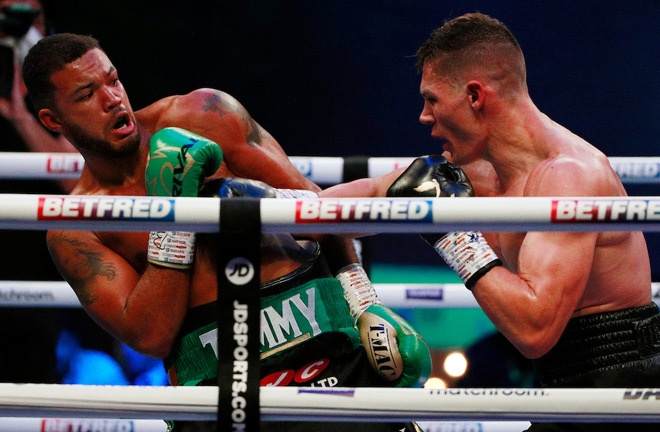 Billam-Smith defeated McCarthy by split decision in July Photo: Ian Walton/Matchroom Boxing