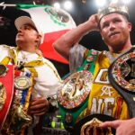 Canelo Alvarez holds all four super middleweight titles Photo Credit: Amanda Westcott / SHOWTIME