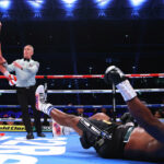 Tyson Fury knocked out Dillian Whyte in the sixth round of their heavyweight world title showdown at Wembley Stadium Photo Credit: Mikey Williams / Top Rank via Getty Images