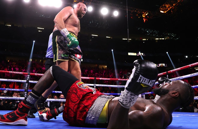 Fury knocked out Wilder in their epic trilogy in October Photo Credit: Mikey Williams / Top Rank