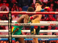 Ryan Garcia improves to 22-0 with a victory in his return against Emmanuel Tagoe. Photo Credit: GTV Sports.
