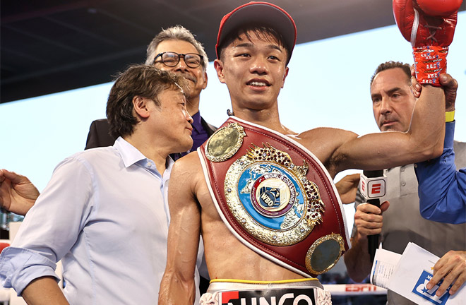 Nakatani makes a second defence of his WBO flyweight title Photo Credit: Mikey Williams/Top Rank via Getty Images